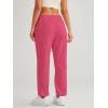 imageAUTOMET Womens Winter Casual Baggy Fleece Lined Sweatpants Fashion High Waisted Joggers Pants Athletic Clothes with PocketsWatermelonred