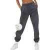 imageAUTOMET Womens Winter Casual Baggy Fleece Lined Sweatpants Fashion High Waisted Joggers Pants Athletic Clothes with PocketsBlackgrey
