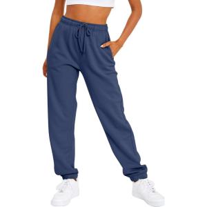 imageAUTOMET Womens Casual Baggy Fleece SweatpantsNavyblue