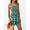 imageAUTOMET Rompers for Women Summer Vacation Beach Outfits Casual Loose Square Neck Shorts Jumpsuits Overalls 2025 Resort WearGreen