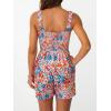 imageAUTOMET Rompers for Women Summer Vacation Beach Outfits Casual Loose Square Neck Shorts Jumpsuits Overalls 2025 Resort WearMulti