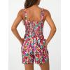 imageAUTOMET Rompers for Women Summer Vacation Beach Outfits Casual Loose Square Neck Shorts Jumpsuits Overalls 2025 Resort WearRose
