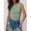 imageAUTOMET Womens Going Out Tank Tops Sleeveless Summer 2025 Trendy Cute Shirts Boat Neck Basic Y2K Fashion Outfit ClothesGreen