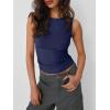 imageAUTOMET Womens Going Out Tank Tops Sleeveless Summer 2025 Trendy Cute Shirts Boat Neck Basic Y2K Fashion Outfit ClothesNavy