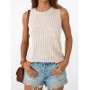 imageAUTOMET Womens Tank Tops Sleeveless Tunic Shirts Summer Fashion Basic Soft Clothes 2025 Casual Trendy Vacation Spring OutfitsBeige