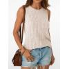 imageAUTOMET Womens Tank Tops Sleeveless Tunic Shirts Summer Fashion Basic Soft Clothes 2025 Casual Trendy Vacation Spring OutfitsBeige