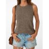 imageAUTOMET Womens Tank Tops Sleeveless Tunic Shirts Summer Fashion Basic Soft Clothes 2025 Casual Trendy Vacation Spring OutfitsBrown