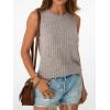imageAUTOMET Womens Tank Tops Sleeveless Tunic Shirts Summer Fashion Basic Soft Clothes 2025 Casual Trendy Vacation Spring OutfitsCoffeegrey