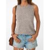 imageAUTOMET Womens Tank Tops Sleeveless Tunic Shirts Summer Fashion Basic Soft Clothes 2025 Casual Trendy Vacation Spring OutfitsCoffeegrey