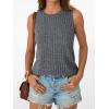 imageAUTOMET Womens Tank Tops Sleeveless Tunic Shirts Summer Fashion Basic Soft Clothes 2025 Casual Trendy Vacation Spring OutfitsDarkgrey