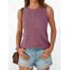 imageAUTOMET Womens Tank Tops Sleeveless Tunic Shirts Summer Fashion Basic Soft Clothes 2025 Casual Trendy Vacation Spring OutfitsDarkpink