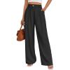 imageAUTOMET Womens Wide Leg Dress Pants Business Casual Work OutfitsBlack