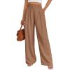 imageAUTOMET Womens Wide Leg Dress Pants Business Casual Work OutfitsToffee