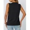 imageAUTOMET V Neck Tank Tops Womens Casual Sleeveless Flowy Vacation Summer ShirtsBlack