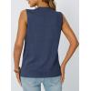 imageAUTOMET V Neck Tank Tops Womens Casual Sleeveless Flowy Vacation Summer ShirtsNavy