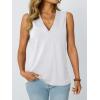 imageAUTOMET V Neck Tank Tops Womens Casual Sleeveless Flowy Vacation Summer ShirtsWhite