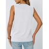 imageAUTOMET V Neck Tank Tops Womens Casual Sleeveless Flowy Vacation Summer ShirtsWhite