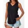 imageAUTOMET Women Tank Tops 2025 Sleeveless Summer Vacation Beach Fashion Tees Shirts Comfy Casual Flowy Spring Outfits ClothesBlack