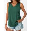 imageAUTOMET Women Tank Tops 2025 Sleeveless Summer Vacation Beach Fashion Tees Shirts Comfy Casual Flowy Spring Outfits ClothesDarkgreen