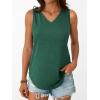 imageAUTOMET Women Tank Tops 2025 Sleeveless Summer Vacation Beach Fashion Tees Shirts Comfy Casual Flowy Spring Outfits ClothesDarkgreen
