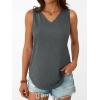 imageAUTOMET Women Tank Tops 2025 Sleeveless Summer Vacation Beach Fashion Tees Shirts Comfy Casual Flowy Spring Outfits ClothesGrey