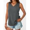 imageAUTOMET Women Tank Tops 2025 Sleeveless Summer Vacation Beach Fashion Tees Shirts Comfy Casual Flowy Spring Outfits ClothesGrey