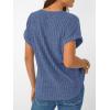 imageAUTOMET Women Tops Summer Sweaters Short Sleeve V Neck Shirts 2025 Spring Fashion Dressy Casual Business Tunic BlousesBlue