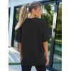 imageAUTOMET Womens Oversized T Shirts Workout Plus Size Short Sleeve Tops Casual Loose Basic Tees Summer Trendy Outfits 2025Black