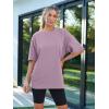 imageAUTOMET Womens Oversized T Shirts Workout Plus Size Short Sleeve Tops Casual Loose Basic Tees Summer Trendy Outfits 2025Darkpink