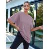 imageAUTOMET Womens Oversized T Shirts Workout Plus Size Short Sleeve Tops Casual Loose Basic Tees Summer Trendy Outfits 2025Darkpink
