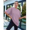imageAUTOMET Womens Oversized T Shirts Workout Plus Size Short Sleeve Tops Casual Loose Basic Tees Summer Trendy Outfits 2025Darkpink