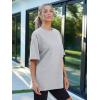 imageAUTOMET Womens Oversized T Shirts Workout Plus Size Short Sleeve Tops Casual Loose Basic Tees Summer Trendy Outfits 2025Grey