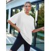 imageAUTOMET Womens Oversized T Shirts Workout Plus Size Short Sleeve Tops Casual Loose Basic Tees Summer Trendy Outfits 2025White