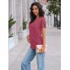 imageAUTOMET Womens Short Sleeve Shirts Dressy Lace Summer Tops 2025 Spring Trendy Casual TShirts Cute Work Outfits BlousesRose