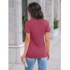 imageAUTOMET Womens Short Sleeve Shirts Dressy Lace Summer Tops 2025 Spring Trendy Casual TShirts Cute Work Outfits BlousesRose