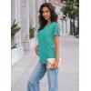 imageAUTOMET Womens Short Sleeve Shirts Dressy Lace Summer Tops 2025 Spring Trendy Casual TShirts Cute Work Outfits BlousesTeal