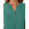 imageAUTOMET Womens Short Sleeve Shirts Henley Dressy Casual Summer Tops 2025 Trendy Blouses Cute TShirts Outfits ClothesGreen
