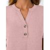 imageAUTOMET Womens Short Sleeve Shirts Henley Dressy Casual Summer Tops 2025 Trendy Blouses Cute TShirts Outfits ClothesPink