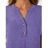 imageAUTOMET Womens Short Sleeve Shirts Henley Dressy Casual Summer Tops 2025 Trendy Blouses Cute TShirts Outfits ClothesPurple