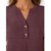 imageAUTOMET Womens Short Sleeve Shirts Henley Dressy Casual Summer Tops 2025 Trendy Blouses Cute TShirts Outfits ClothesWine
