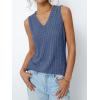 imageAUTOMET Womens Tank Tops Summer Sleeveless Shirts Spring 2025 V Neck Loose Fit Casual Clothes Trendy Fashion OutfitsBlue