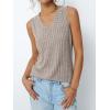 imageAUTOMET Womens Tank Tops Summer Sleeveless Shirts Spring 2025 V Neck Loose Fit Casual Clothes Trendy Fashion OutfitsCoffeegrey