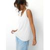 imageAUTOMET Womens Tank Tops Summer Sleeveless Shirts Spring 2025 V Neck Loose Fit Casual Clothes Trendy Fashion OutfitsWhite