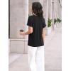 imageAUTOMET Womens Tops Short Sleeve T Shirt Summer V Neck Casual Top 2025 Spring Cute Basic Trendy Outfits FashionBlack