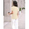 imageAUTOMET Womens Tops Short Sleeve T Shirt Summer V Neck Casual Top 2025 Spring Cute Basic Trendy Outfits FashionCream