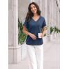 imageAUTOMET Womens Tops Short Sleeve T Shirt Summer V Neck Casual Top 2025 Spring Cute Basic Trendy Outfits FashionNavy