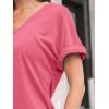 imageAUTOMET Womens Tops Short Sleeve T Shirt Summer V Neck Casual Top 2025 Spring Cute Basic Trendy Outfits FashionRosered