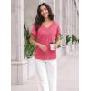 imageAUTOMET Womens Tops Short Sleeve T Shirt Summer V Neck Casual Top 2025 Spring Cute Basic Trendy Outfits FashionRosered
