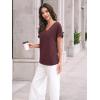 imageAUTOMET Womens Tops Short Sleeve T Shirt Summer V Neck Casual Top 2025 Spring Cute Basic Trendy Outfits FashionWinered