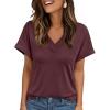 imageAUTOMET Womens Tops Short Sleeve T Shirt Summer V Neck Casual Top 2025 Spring Cute Basic Trendy Outfits FashionWinered